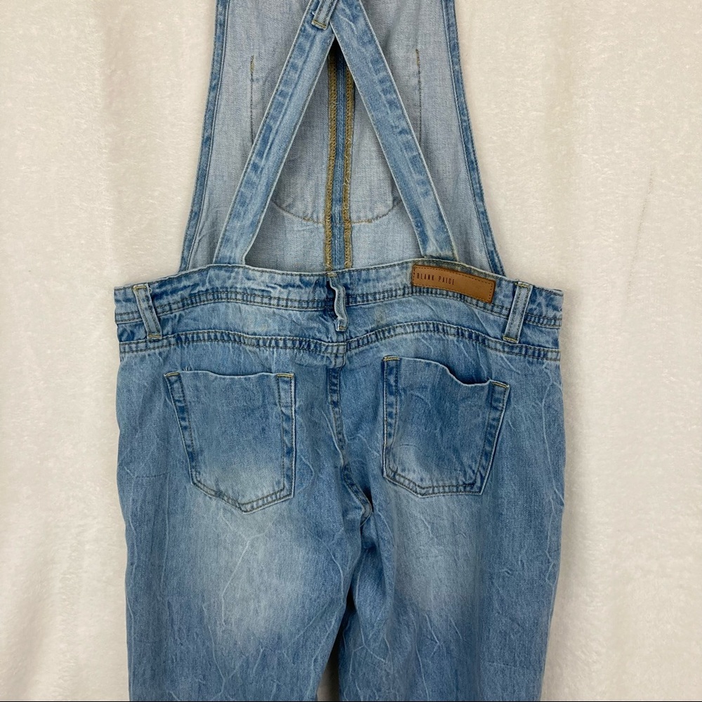 Blank Paige Women’s Distressed Denim Overalls sz Small - Picture 4 of 15